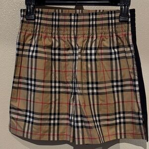Burberry Plaid Patterned Shorts with Pockets